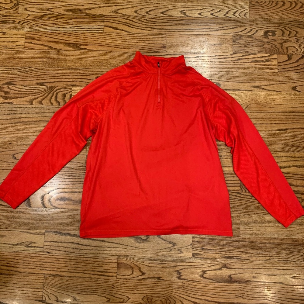 Men's Puma Volition 1/4 Zip Popover Red Large